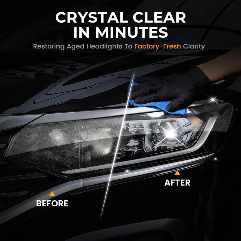 Professional Headlight Restorer 180 ml with Sponge 🧽🚗