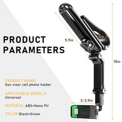🚗 Universal 360° Rotating Car Phone Holder – Retractable, Stable & Hands-Free