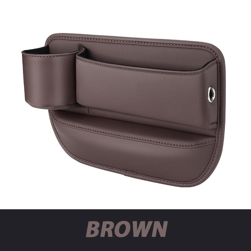 ✨Hot Selling Products of 2026🔥Exclusive Logo Leather Car Seat Storage Box With Water Cup Holder