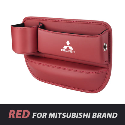 ✨Hot Selling Products of 2026🔥Exclusive Logo Leather Car Seat Storage Box With Water Cup Holder