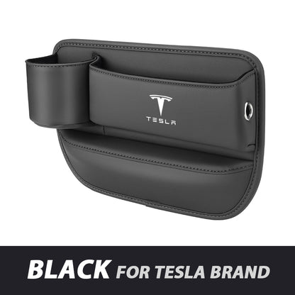 ✨Hot Selling Products of 2026🔥Exclusive Logo Leather Car Seat Storage Box With Water Cup Holder