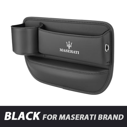 ✨Hot Selling Products of 2026🔥Exclusive Logo Leather Car Seat Storage Box With Water Cup Holder