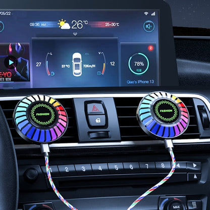 Bluetooth Car RGB Ambient Light USB Vehicle Rhythm Fragrance Lamp Strip Air FreshenerFree Shipping - Beamingwise