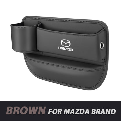 ✨Hot Selling Products of 2026🔥Exclusive Logo Leather Car Seat Storage Box With Water Cup Holder