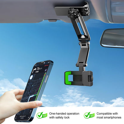 🚗 Universal 360° Rotating Car Phone Holder – Retractable, Stable & Hands-Free