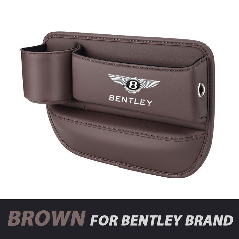 ✨Hot Selling Products of 2026🔥Exclusive Logo Leather Car Seat Storage Box With Water Cup Holder