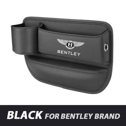 ✨Hot Selling Products of 2026🔥Exclusive Logo Leather Car Seat Storage Box With Water Cup Holder