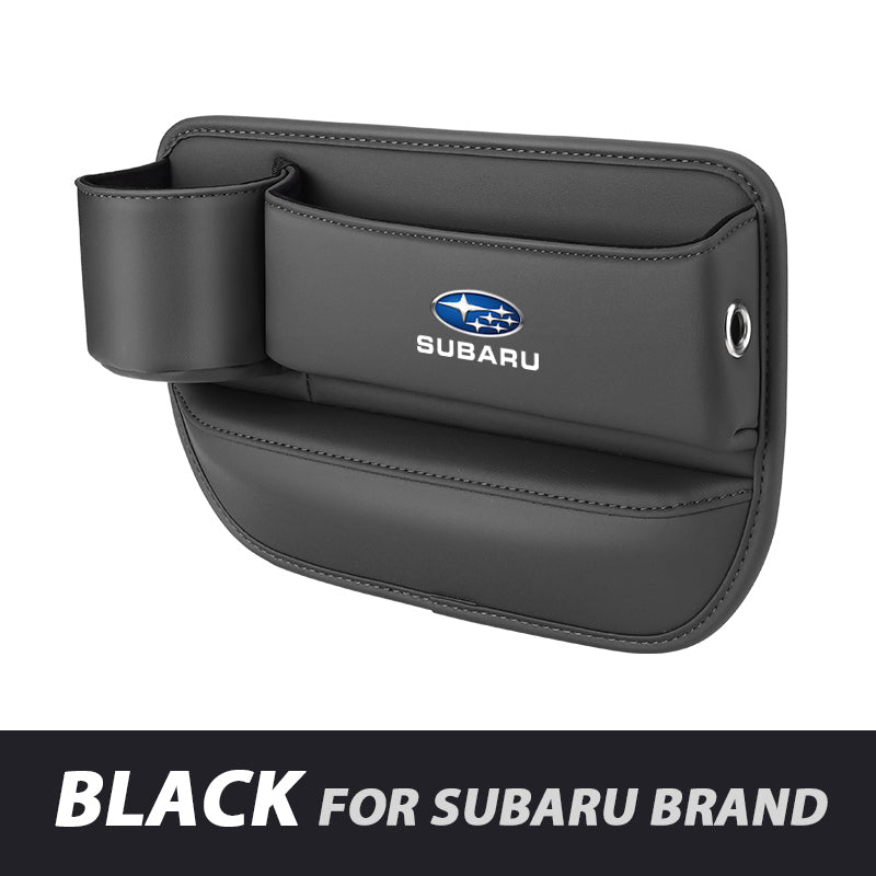 ✨Hot Selling Products of 2026🔥Exclusive Logo Leather Car Seat Storage Box With Water Cup Holder