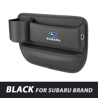 ✨Hot Selling Products of 2026🔥Exclusive Logo Leather Car Seat Storage Box With Water Cup Holder