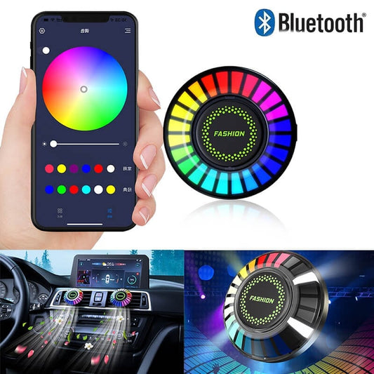 Bluetooth Car RGB Ambient Light USB Vehicle Rhythm Fragrance Lamp Strip Air FreshenerFree Shipping - Beamingwise