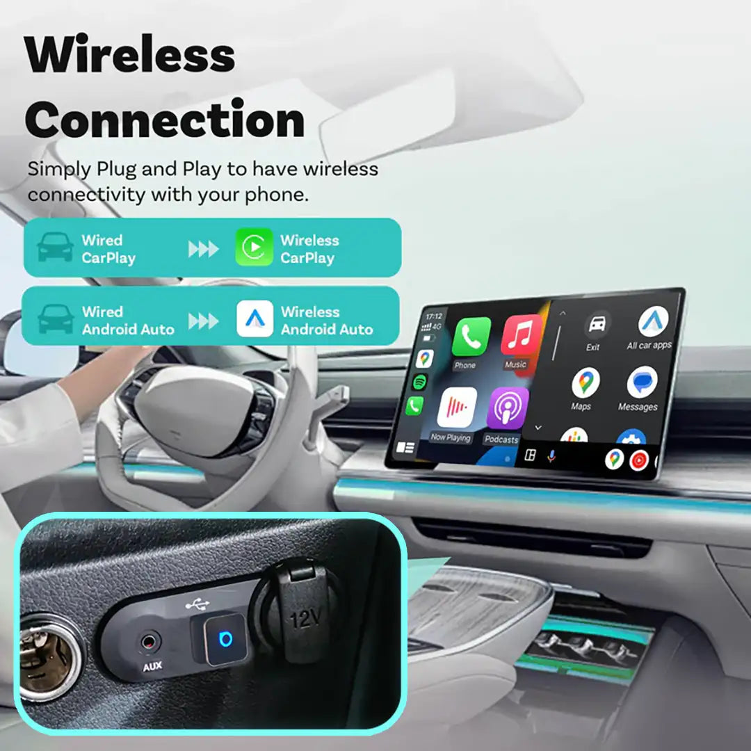 Ottocast Mini 3.0 Ultra Cube wireless CarPlay Android Auto Adapter
