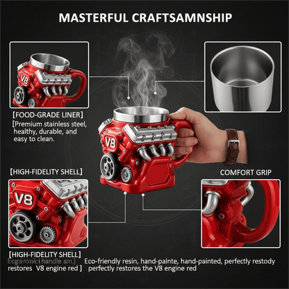 ⚡✨Ultimate V8 Engine Gift Mug & A Gearhead's Dream