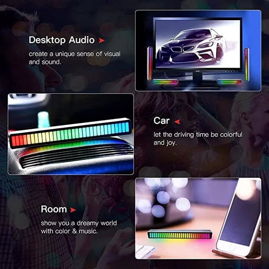 🔥Last Day Special Price⏰Wireless Sound Activated RGB Light Bar