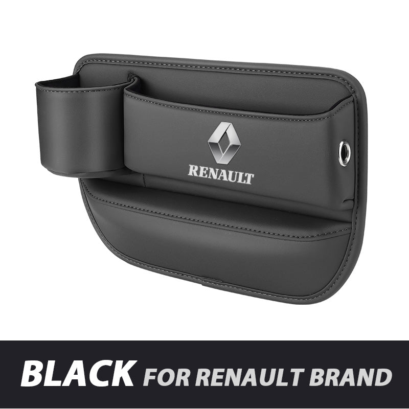 ✨Hot Selling Products of 2026🔥Exclusive Logo Leather Car Seat Storage Box With Water Cup Holder