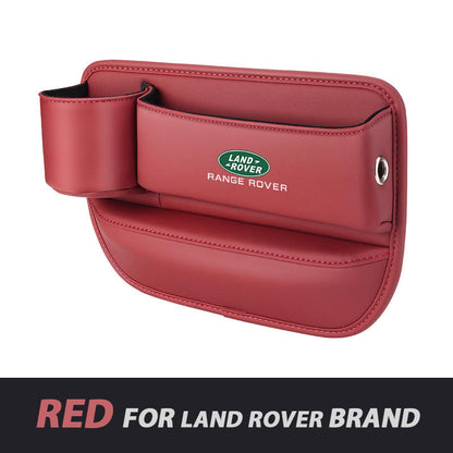 ✨Hot Selling Products of 2026🔥Exclusive Logo Leather Car Seat Storage Box With Water Cup Holder