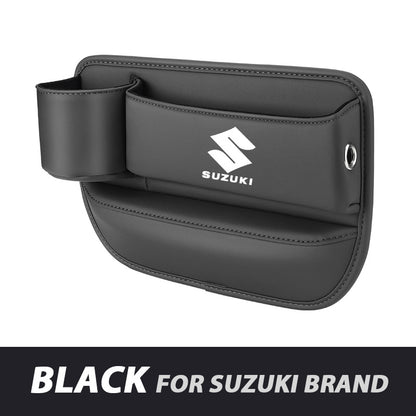 ✨Hot Selling Products of 2026🔥Exclusive Logo Leather Car Seat Storage Box With Water Cup Holder