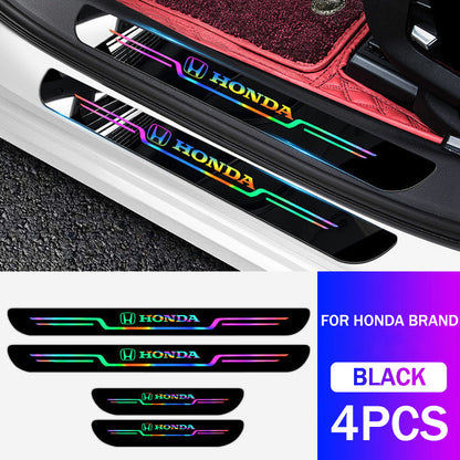 【Car Door Sill Strips Laser Decorative Anti-Scratch Strips 】（4PCS）