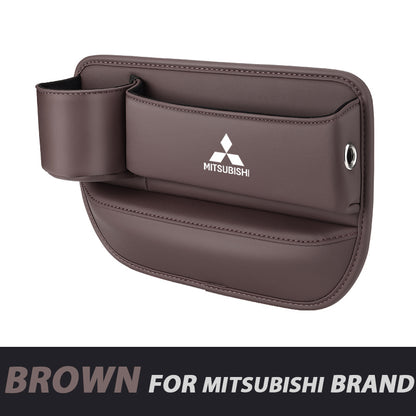 ✨Hot Selling Products of 2026🔥Exclusive Logo Leather Car Seat Storage Box With Water Cup Holder