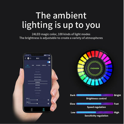 Bluetooth Car RGB Ambient Light USB Vehicle Rhythm Fragrance Lamp Strip Air FreshenerFree Shipping - Beamingwise