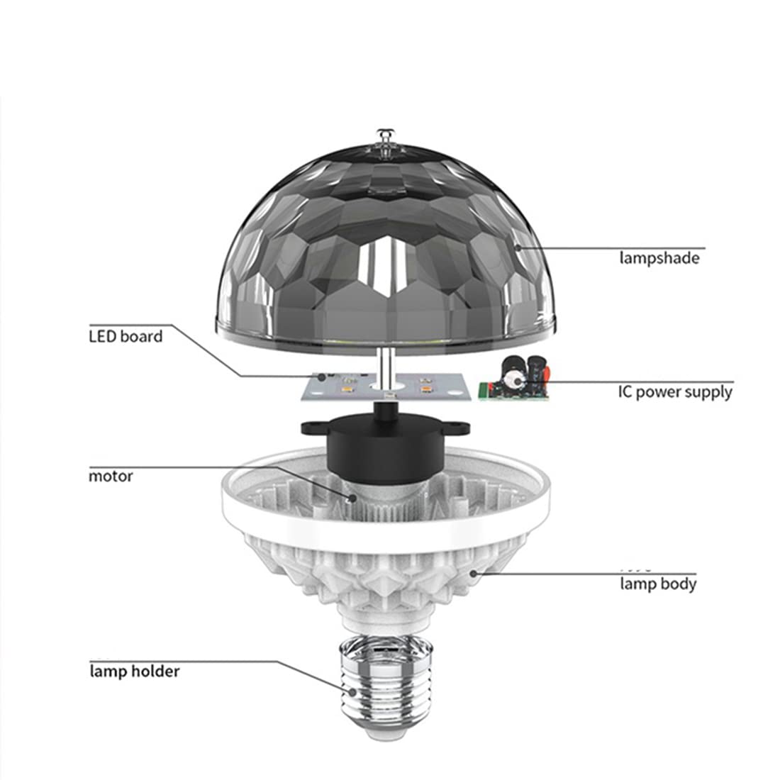 LAST DAY SAVE 49%OFFColorful Rotating Disco Ball Light - BUY MORE SAVE MORE