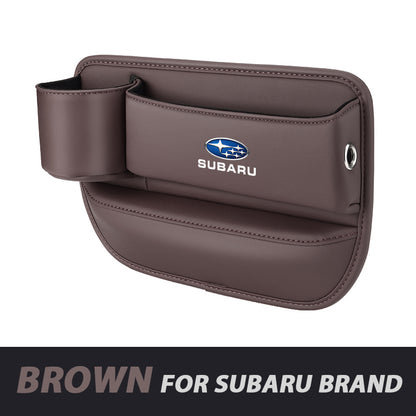 ✨Hot Selling Products of 2026🔥Exclusive Logo Leather Car Seat Storage Box With Water Cup Holder