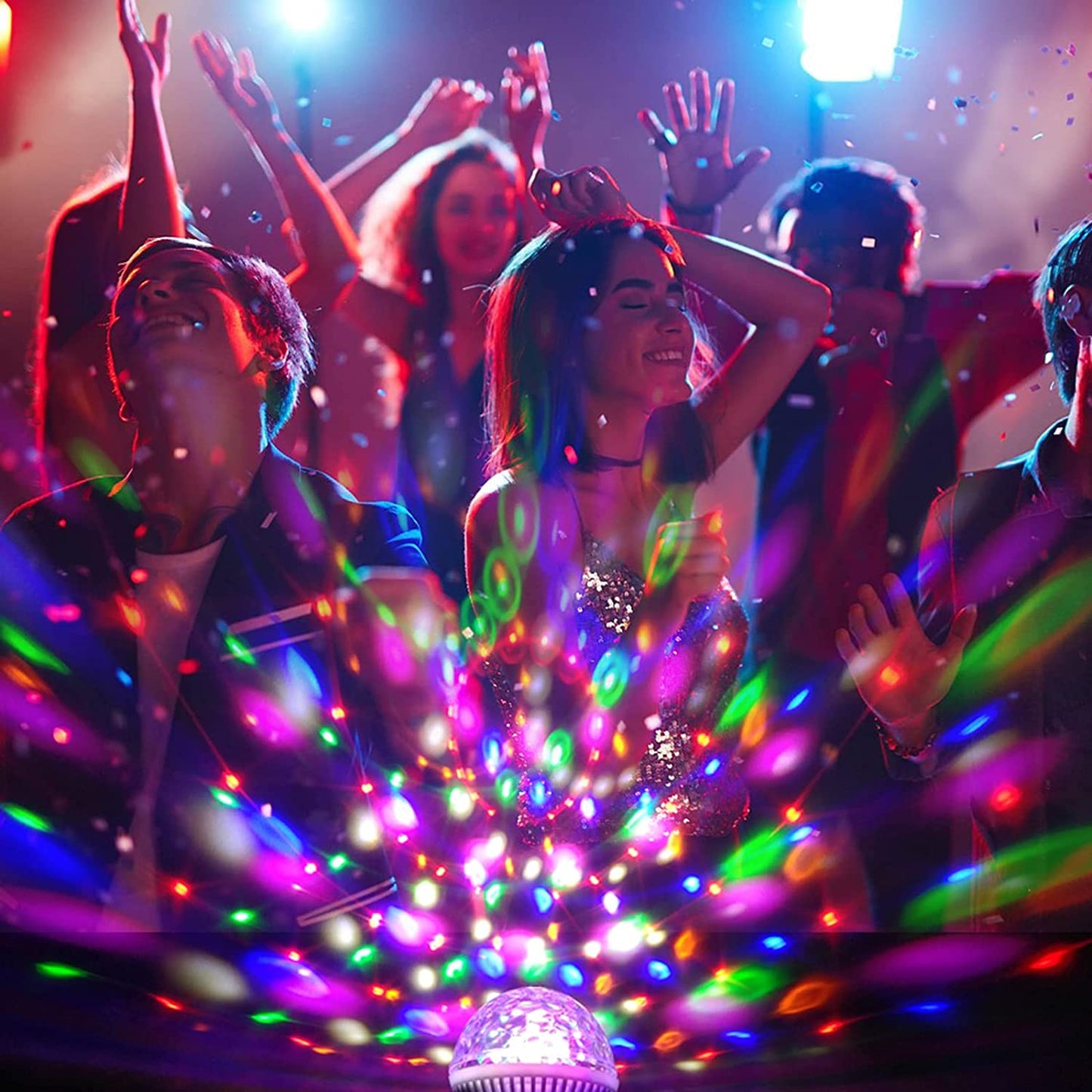 LAST DAY SAVE 49%OFFColorful Rotating Disco Ball Light - BUY MORE SAVE MORE