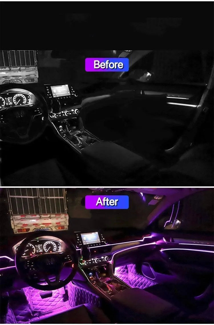 Car Interior LED Strip Atmosphere Lights