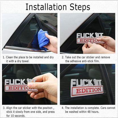 FVCK IT Edition Emblem (3pcs Set)