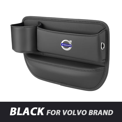 ✨Hot Selling Products of 2026🔥Exclusive Logo Leather Car Seat Storage Box With Water Cup Holder