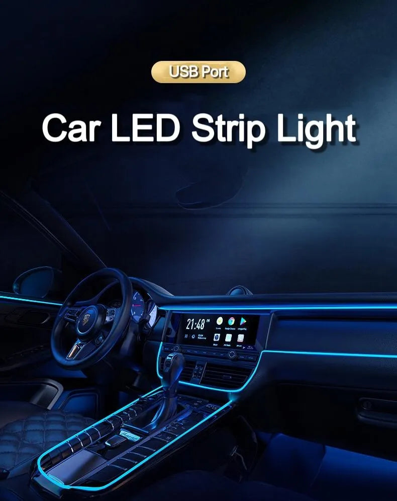 Car Interior LED Strip Atmosphere Lights