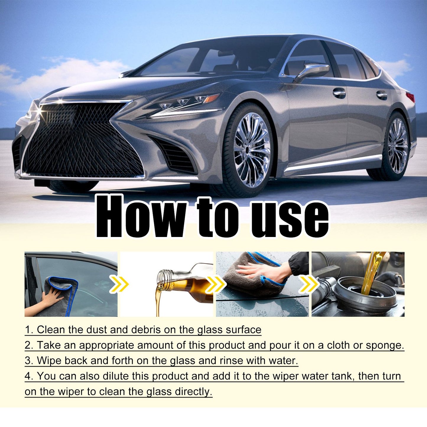 Car Glass Oil Film to Protect Against Rain and Defogger
