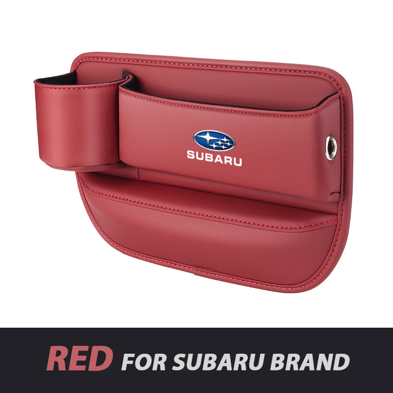 ✨Hot Selling Products of 2026🔥Exclusive Logo Leather Car Seat Storage Box With Water Cup Holder