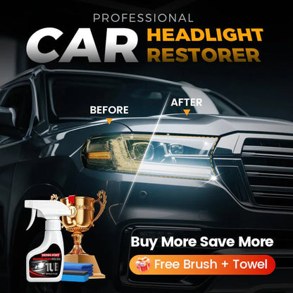 Professional Headlight Restorer 180 ml with Sponge 🧽🚗