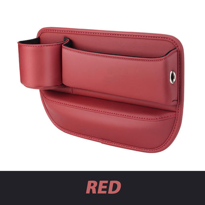 ✨Hot Selling Products of 2026🔥Exclusive Logo Leather Car Seat Storage Box With Water Cup Holder