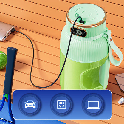 🔥Hot Sale🔥Multifunctional Portable Juicer Cup With Digital Display（Car-mounted juicer）