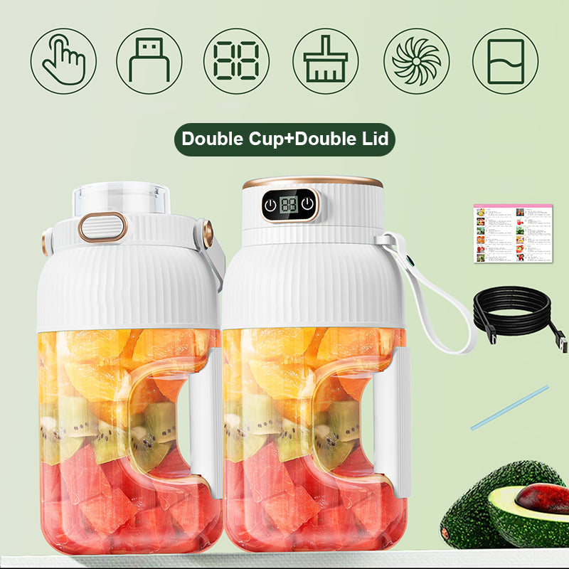 🔥Hot Sale🔥Multifunctional Portable Juicer Cup With Digital Display（Car-mounted juicer）