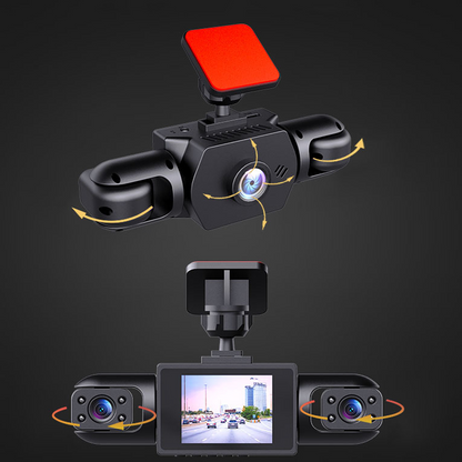 ⏳Limited-time 50% off⏰4-Lens 360° View Car Dash Cam🚗📹